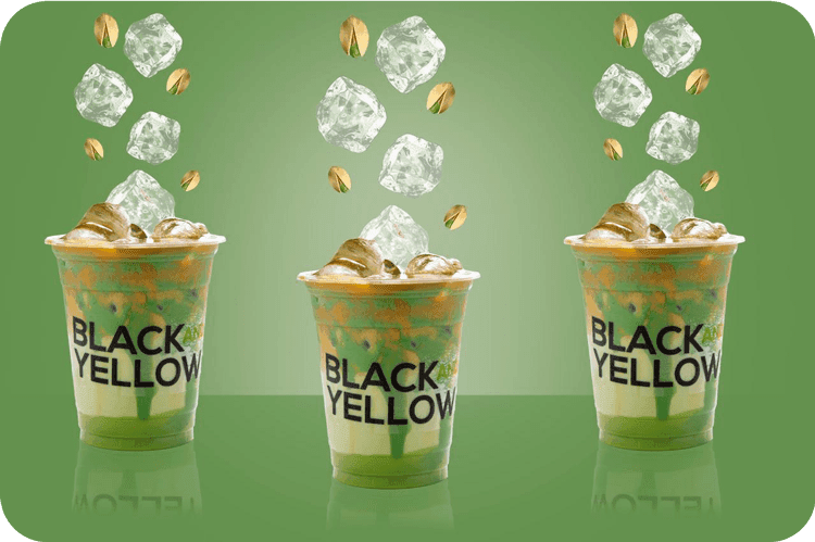 كوب قهوة بلاك اند يلو